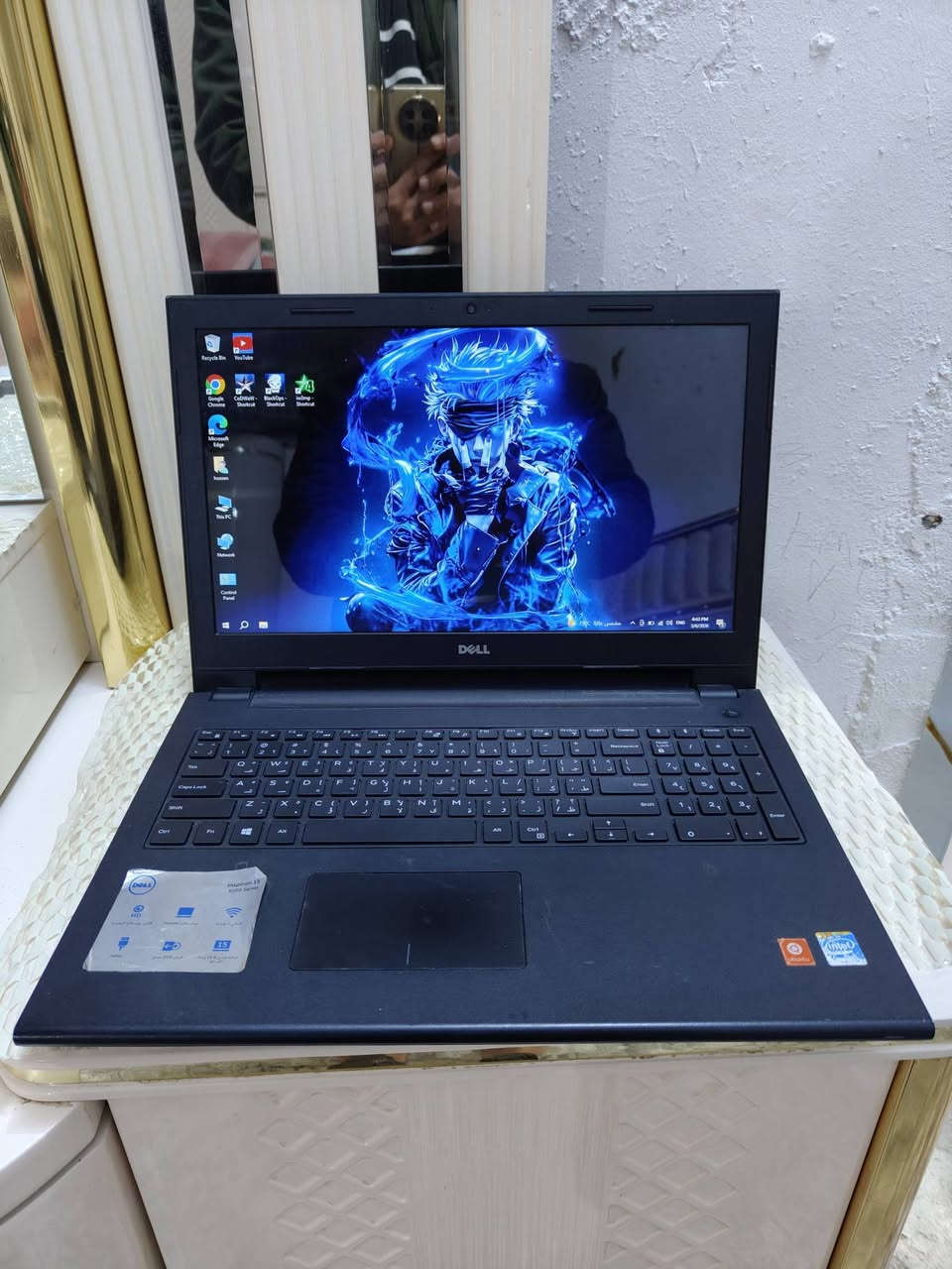 لابتوب DELL
cori3 g4 جيل رابع
هارد 256 ssd 
رام 4 DDR3
وندوز 10 برو 
حجم شاشه مميز 15.6 HD
فول كيبورد عربي نكليزي 
لابتوب جدا مرتب و حجم مميز 
منصب بيه العاب اكس بوكس + اكسل وورد
بطاريه زينه 2 ساعات  وفوك 
منفذ CD ورام و يبوسبي و HD
لابتوب نضيف شوفه العين 
سعر كلش مناسب 100 الف قفل غير قابل للتفاوض ولا المجال 
مكاني بغداد موجود توصيل  مازنجر ما متواجد فقط اتصال او مراسله على رقم 
***********
