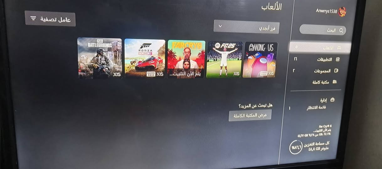 السلام عليكم xbox series sالجهاز جديد حيل استعمال شخصي صارله ٨/اشهر من الاستعمال جديد اشتريته بي اشتراك كيم باس شهر١ وبي حساب فورزه 2واحد ماكس فول كلشي بي والثاني مرتب هم مصروف عليه بي 19لعبه مملوكه ويا UPS850 ماركه درجه اولا صارله 3ايام من اشتريته جديد ويا الجويستك الاصليا ما مفتوحه ويا مبرد اصلي وكيبل انترنيت اصلي ضوئي يشتغل او عادي فول نته  كلهن شلعه وحده ب435 وبي مجال للشراي المكان بابل  الحله واتساب موجود 24ساعه ***********
