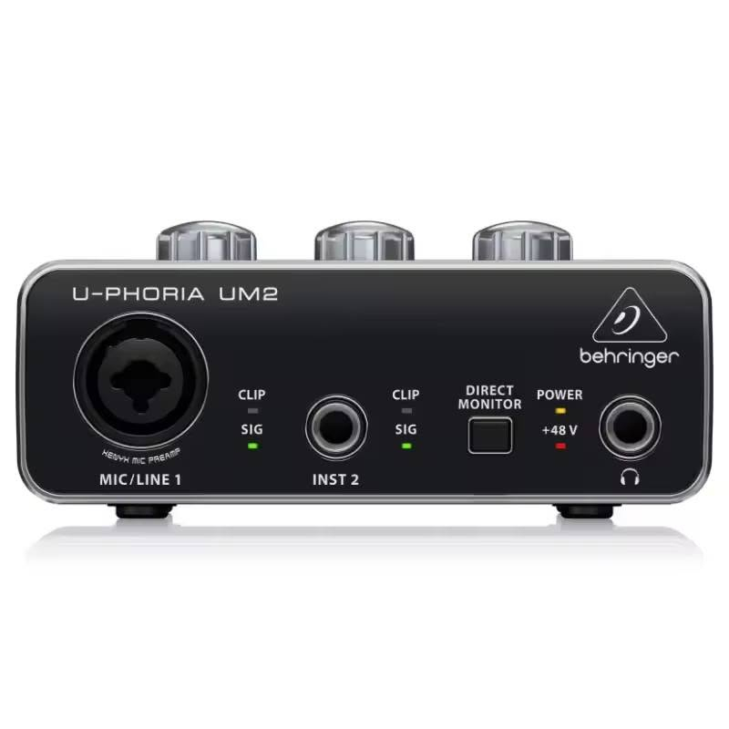 Behringer U-Phoria UM2 واجهة صوت USB 2x2 لتسجيل الميكروفونات والآلات الموسيقية.تتميز بدقة صوت 48 كيلوهرتز بجودة الاستوديو.تحتوي على مضخم ميكروفون XENYX ومخرجات XLR/TRS.تصميم مدمج ومناسب لتسجيلات الاستوديو
يوجد توصيل جميع المحافظات
للتواصل واتساب عل الرقم ***********
