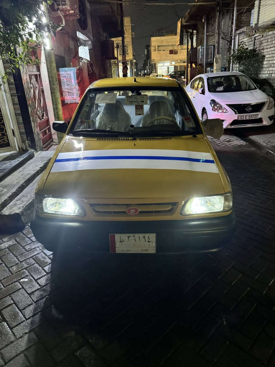 يا الله سلام عليكم ورحمة وبركاته 
سايبا مديل 2014 سياره خير من الله 
ساره مصبوغ حزام لجماليه لا ضربه 
ولا شي الحمدلله شواصي معمره 
سياره دوشمه جديده 
تخم تاير ابو الخط جديد 
باتري جديد كهربايات كلهه شغاله 
رقام بس ستلام سنويه نكليزي 
هيئه مصفره غرامات مصفري 
تحويل مباشر  سعر 35 
مكاني بغداد مدينت آلصدر شارع الفلاح قطاع 12
***********
