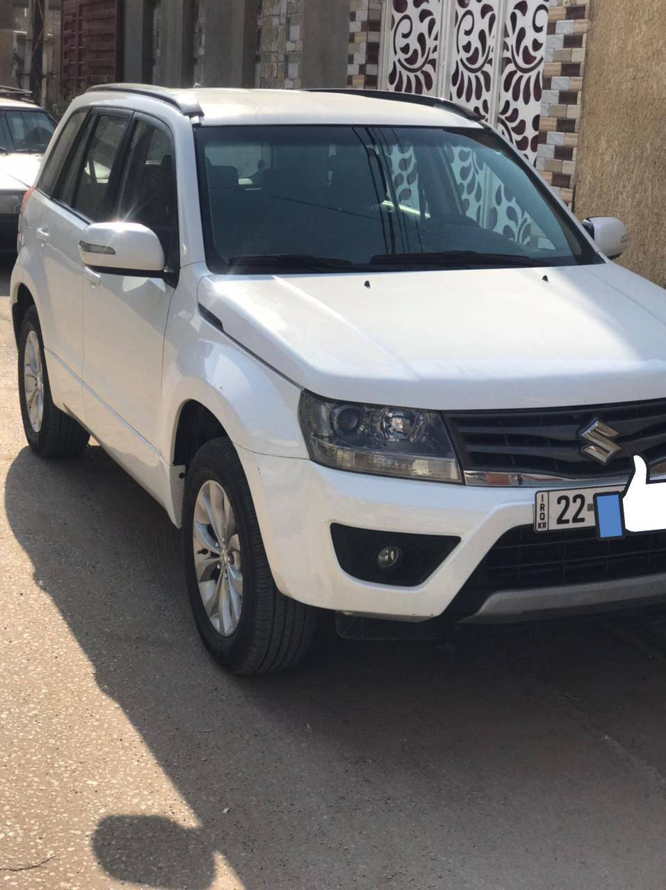 السلام عليكم سازوكي ڤيتارا للبيع 2014 السياره مكفوله كفاله عامه ماعدى بارد اباب السايق  ماشيه 120 حقيقي السياره نضيفه مداور ثاني يوم رقم اربيل السعر 120 رقم الهاتف ***********
