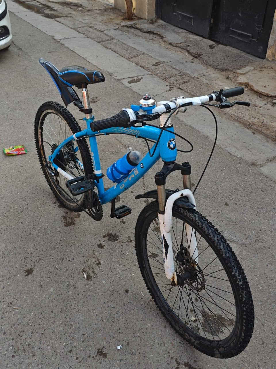 سلام عليكم بايسكل ماركة (BMW) حجم 27.5
گير (7) نمر 
الباسكل جديد 
سعر (150) بي مجال 
للتواصل *********** بي واتساب 
مكاني البياع الرسالة الثانية
