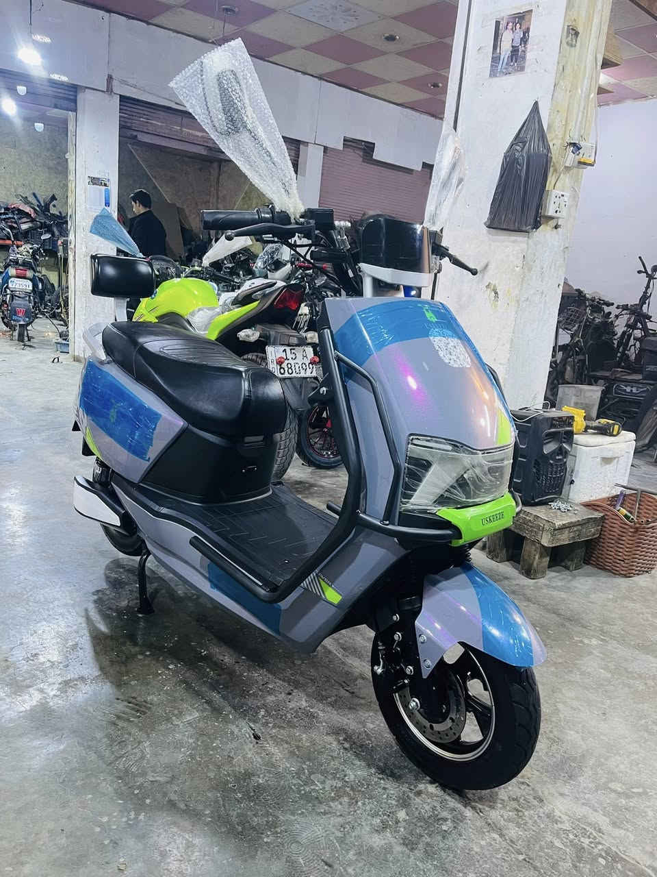 دراجه شحن نوع يوسكيزي دبدوب موديل2025 مستخدم شهر  ع فحص والضمان السعر(575)وبي مجال***********
