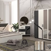 ٥ قطع • سرير ٢٠٠×١٨٠ • شامل شد ونقل