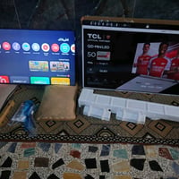 شاشة tcl c6k منلد حجم 50 ا استخدام اسبوع فقط  مع كافة ملحقاته للبيع ال...