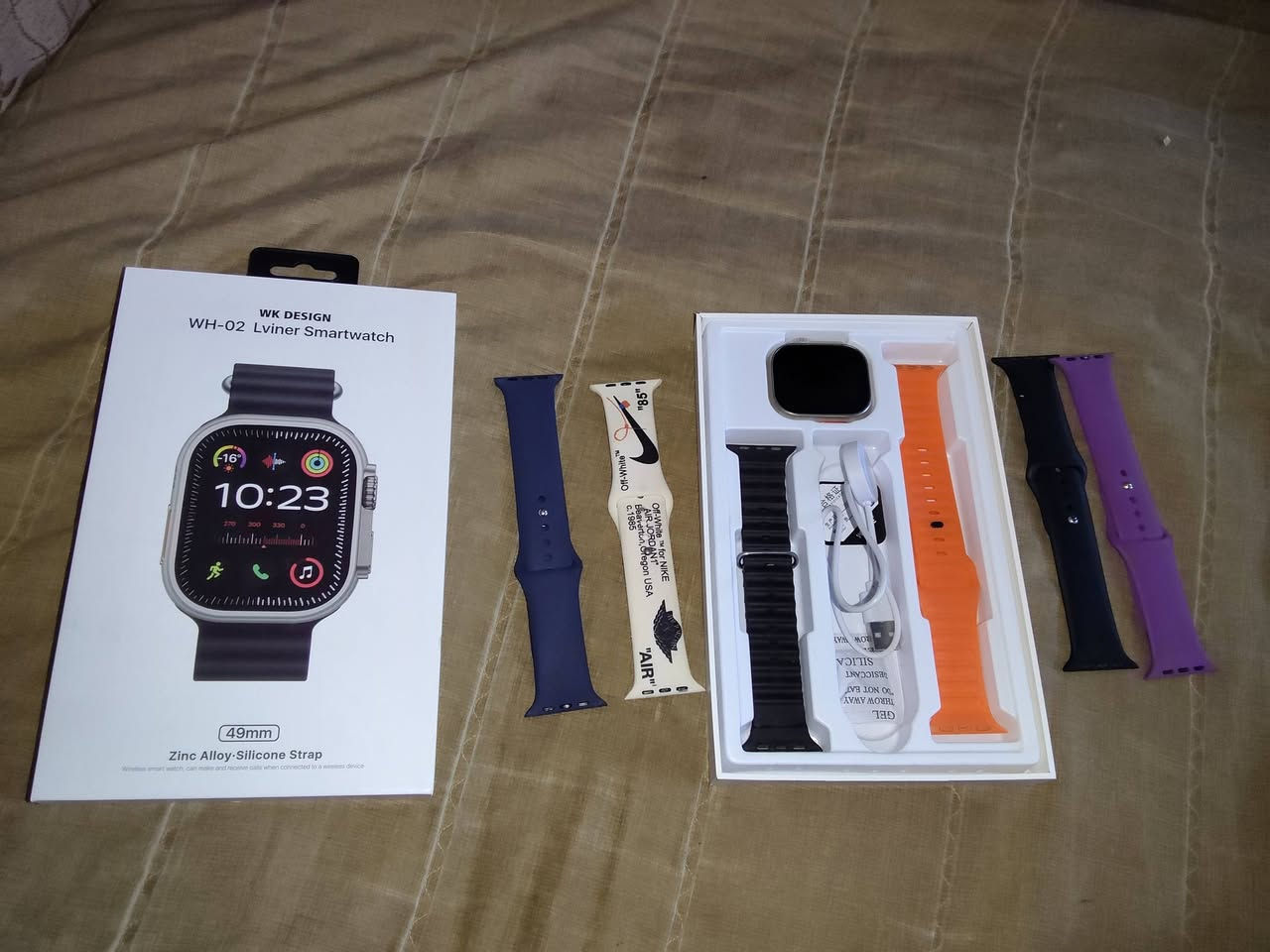 سلام عليكم  للبيع
ساعة ذكية اصليه من شركه  WK DESIGN WH-02 Lviner.
مقاس 49 ملم وياه 6سيوره 
وستاندمبايل 360متحرك
+شاحنه اصلي  ايفون ٢٠ واط من hoco ممفتوحه ولا مستخدمه ابد 
كلهن شلع ب٣٠الف مكاني بغداد


**إذا كنت صاحب هذا الإعلان وتريد حذفه لأي سبب، رجاءا أرسل رسالة إلى الدعم الفني**
