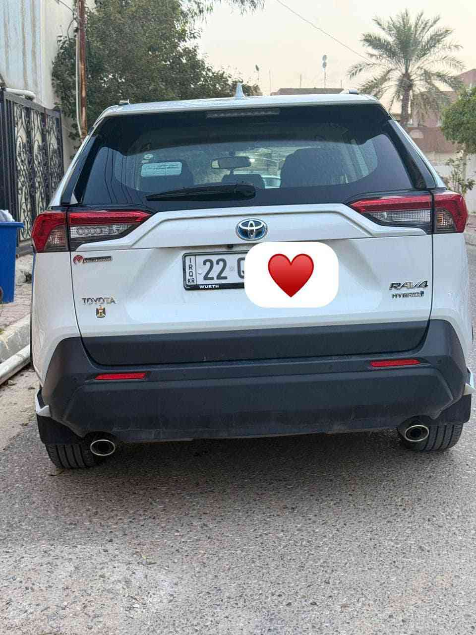 ‎تويوتا راف فور هايبرد ٢٠٢٤ للبيع
‎وكالة شركة جيهان ماشية ٤٠ الف بأسمي
‎السيارة ضمان شركة وكل تقارير وفواتير الوكالة موجودة على وضع الشركة بعدهة 
‎مكفولة من الصبغ والبارد 
‎رقم اربيل بأسمي 
‎المحرك ٢.٥ هايبرد ٢١٩ حصان 
‎السعر ٢٨٧ ومجال بسيط 
‎مكان السيارة كركوك 
***********
