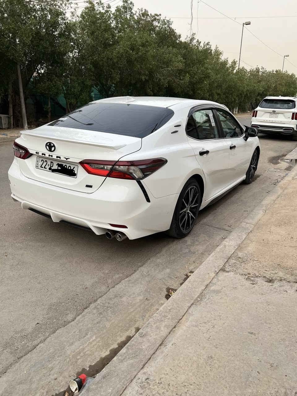 كامري 2023  SE
مواصفات 
بصمه-سلايت-رادار-كامره -تدفئه كشنات الاماميه-كشن كهرباء-3وضعيات قياده-شفتات سرعه-لايت اوتو-جام اتو 4-كار بلي-بعد هواي بيه مواصفات
السياره ماشيه 42الف كيلو 
ضربته موضح بل صوره 
مكان السياره/بغداد شارع فلسطين 
السعر 235
رقم موبايل
***********
