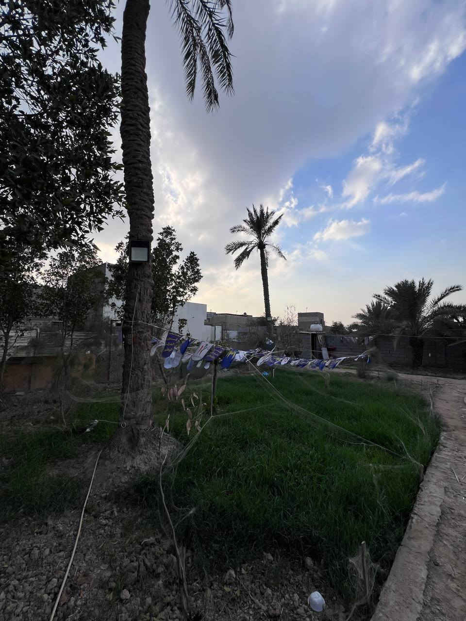 شوفلي ترتيب هذا البستان 🌴🪬
نص دونم بسعر 70 مليون وبي مجال
وقف سني مسجل أصولي 💯💯
الواجهة على شارع تبليط والخلف نهر جاري
مزروع وكامل مع تواجد أنواع النخيل 
وتوجد فيهِ محميات وغرفة استراحة 
إبي الخصيب - طريق الصحراء 
#للأستفسار :: متوفر واتساب 
***********
