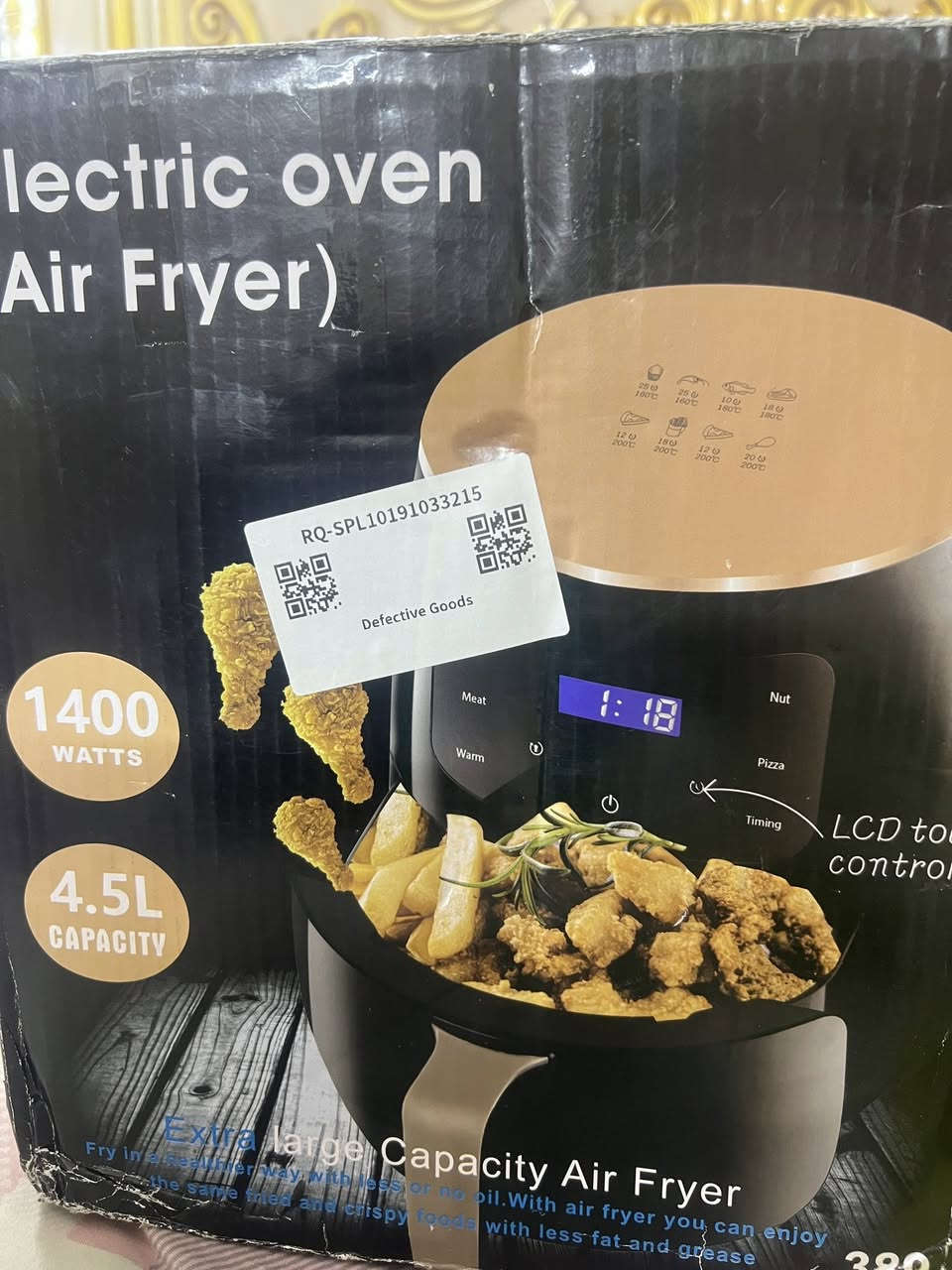 قلايه هوائيه جديد بل كترتونه شغاله اول تم ٣٥


**إذا كنت صاحب هذا الإعلان وتريد حذفه لأي سبب، رجاءا أرسل رسالة إلى الدعم الفني**