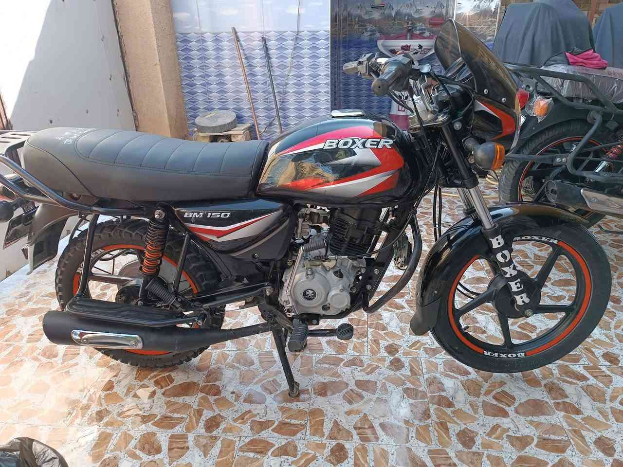 السلام عليكم دراجه بوكسر للبيع موديل ٢٣ السعر واحد ٥٠٠ وبيه مجال نضيفه كلش اليريده  ايدك ***********
