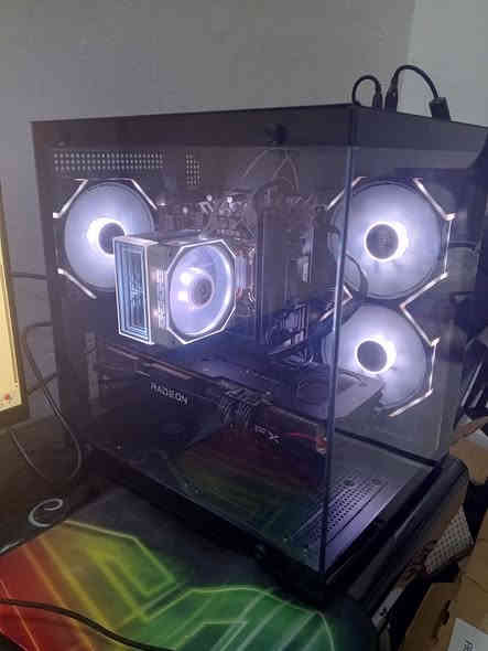 السلام عليكم pc للبيع
المواصفات
Ci5-12400F 

METALFISH-ZH 1400

 amd Radeon RX 6700 xt 12gb

H610M Asus
 
 DDR4 16gb ddr4 lexar 3200

 m.2 512gb

 650w bronze
السعر 850 الف متوفر توصيل جميع المحافظات 
مكاني كربلاء ***********
