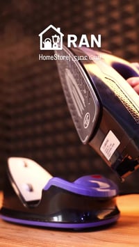 مكواة بخارية • لاسلكية • قاعدة سيراميك