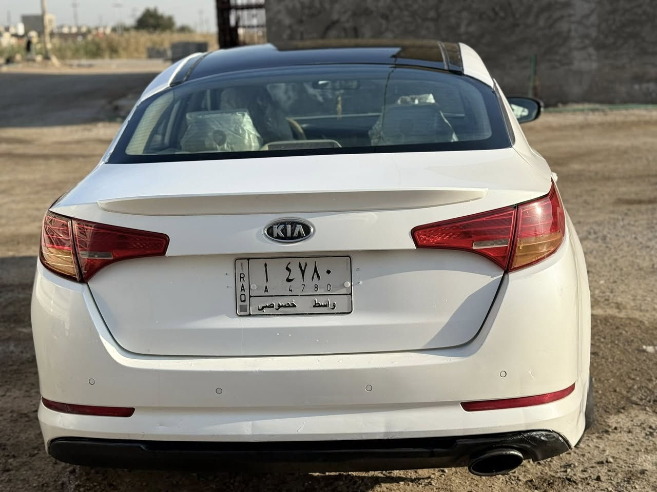 كيا اوبتيما خليجي موديل 2012
رقم واسط سياره جاهزه ونضيفه 
مكينه ٢٤٠٠ 

بيها تبديل قطع +صبغ بدون حادث 

المكان ذي قار / قضاء قلعه سكر 

***********
