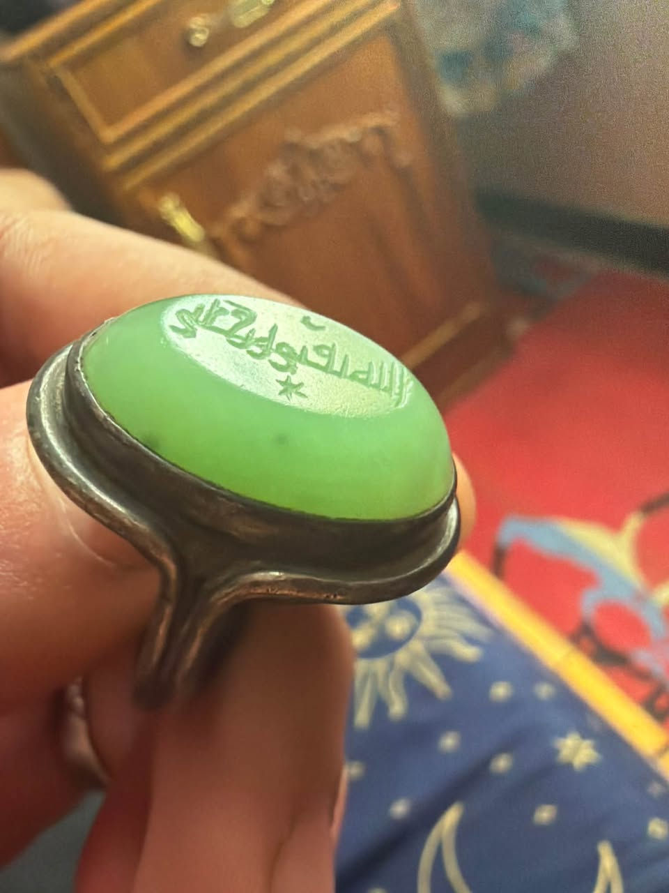 للبيع عقيق يماني أخضر
من النوادر قديم جدآ 
السعر واتساب 
***********‭‬
لا يوجد توصيل
عنواني بغداد الشعب
