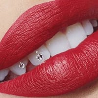 شذر أسنان كرستال • بدون ثقب • ٥ شذرات