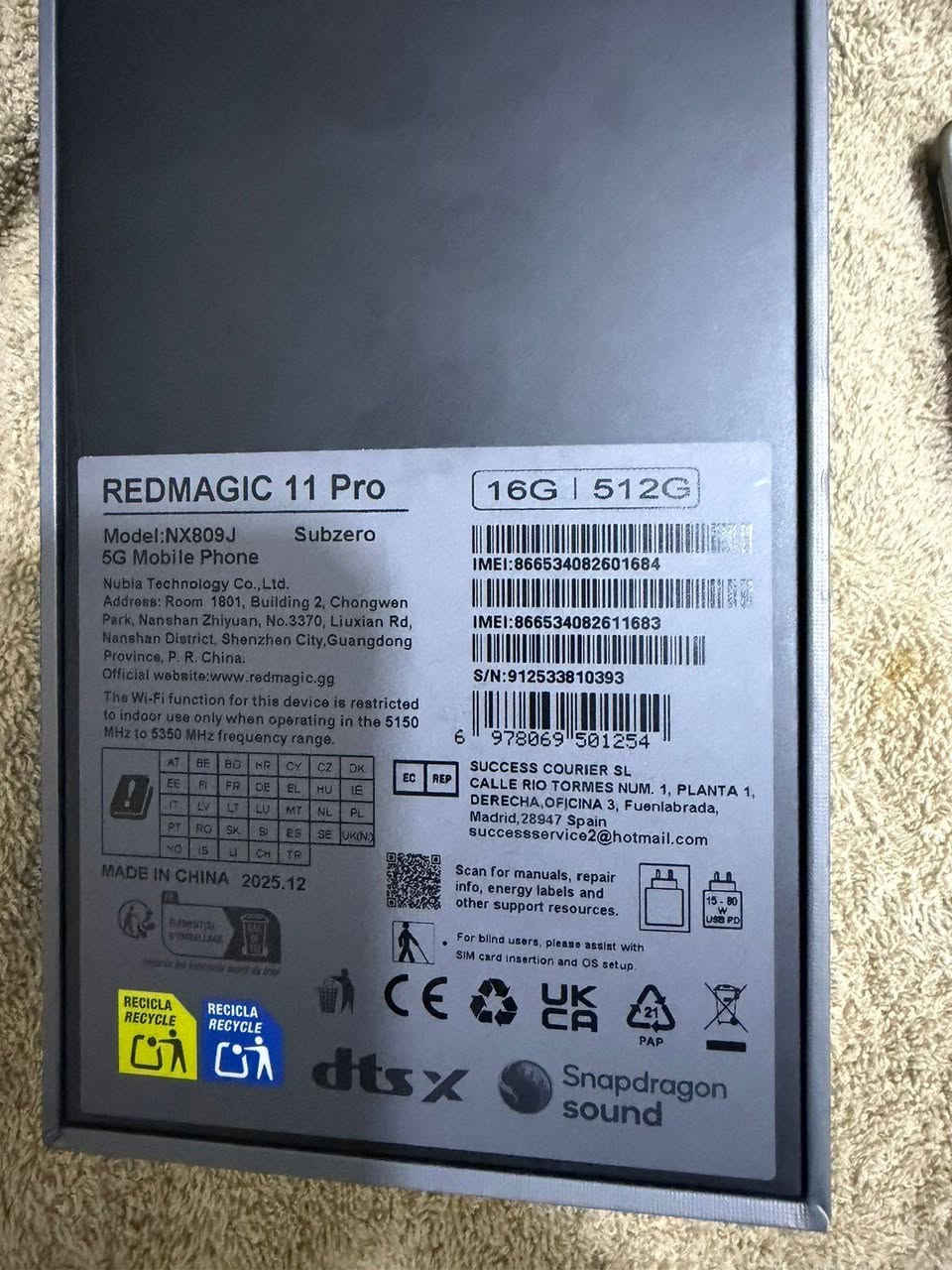 سلام عليكم رائد ماجك 12 برو جهاز جديد مشحون 3مرات بس نسخه عالميه ذاكرة 512 سعر مليون قفل سعر الجديد مليون 260  عنوان بغداد ***********
