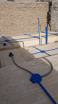 على بركة الله .. متابعة تسليح سقف احد مواقعنا ... ... ومن الله التوفيق...