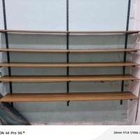 رفوف خشب للبيع مال محل 10 قطع  الطول 240 والعرض 30 07508855490