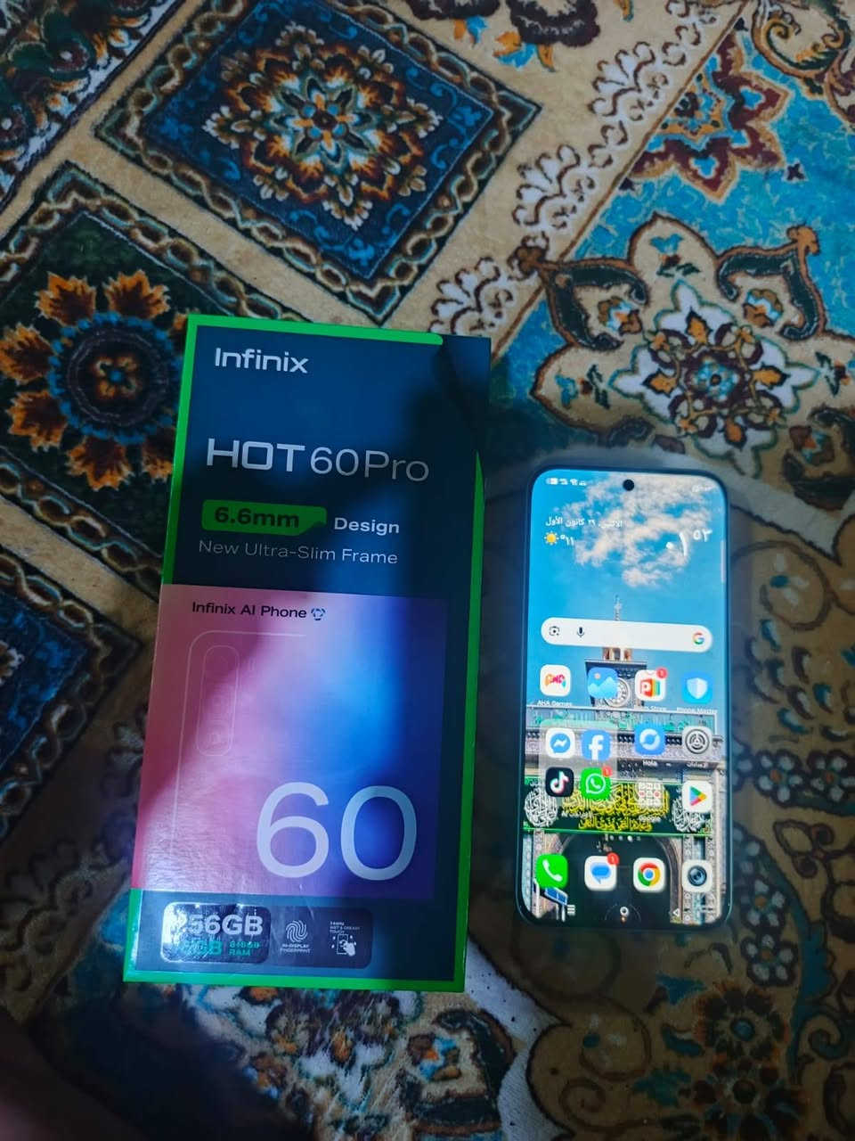 السلام عليكم
انفنكس هوت 60 برو
ذاكره 256 
جهاز جديد صار سبوع من مفتوح من الكارتونه
بغداد حي اور 
للاستفسار/***********
