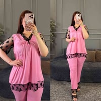 تراك نسائي • دانتيل صدر • فري سايز 50-85 كيلو