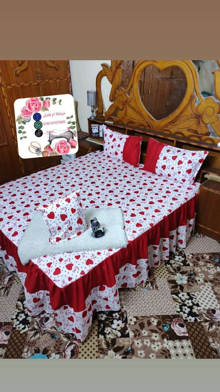 🔥عرض توصيل المجاني🔥
فرشات جربايه قماش همايون قطني درجه اولى 🪡🧵
فرشه +وجوه مخاديد اثنين مع وجه كوشه هديه 💯🧵🪡
حسب الطلب وموديل🪡
💥السعر18الف فقط 💸
تاخذين ثلاث فرشات توصيل مجاني داخل كربلاء فقط 💯
اي استفسار ع واتساب *********** كربلاء, العراق
