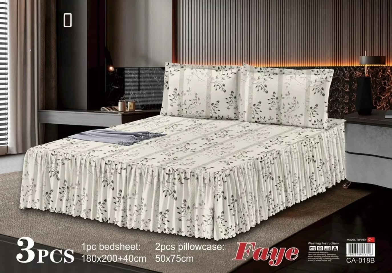 مفروشات الودق 
شرشف نفرين لاستيك قطني صيفي 
مع نزال من 3 جهات 
قياس 180×200
2وحه مخده قياس 70×50
متوفر خدمه توصيل للكل المحافظات ع


**إذا كنت صاحب هذا الإعلان وتريد حذفه لأي سبب، رجاءا أرسل رسالة إلى الدعم الفني**