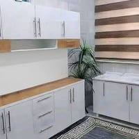 كاونتر MDF • خشب ٢م • سنك ١م٢٠ مرمر