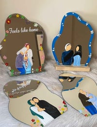 مرآة مخصصة • هدية للأصحاب • زينة بيت