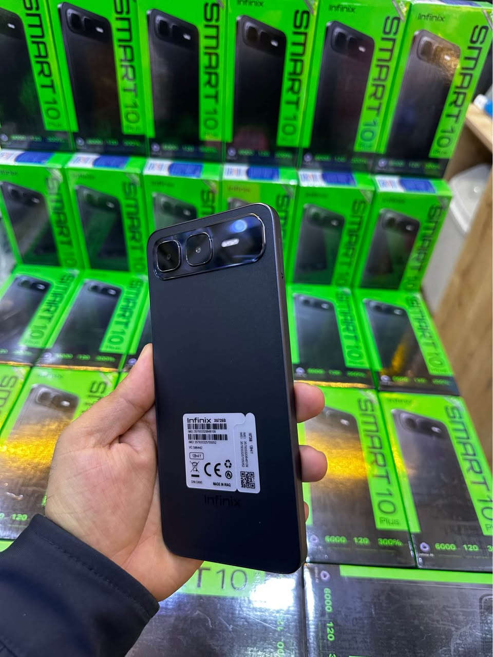 (          infinix smart 10 plus     )
🔥 ئێستا لە تی موبایل بەردەستە 🔥

🌹🌹🌹🌹🌹🌹🌹🌹
🌺قەبارەی ڕونما :6.67
🌺جۆری ڕونما :  LCD 
🌺نوێبونەوەی ڕونما : 120HZ
🌺ڕام :4GB
🌺بیرگە : 128GB
🌺چارەسەرکەر :    Unisoc T7250    
🌺کامێرەی سەرەکی :  8MP
🌺کامێرەی سێڵفی : 8MP
🌺باتری :  7000 MAH
🌺توانای بارگاوی بونەوە : 18W

نرخی 115 هەزارە

ئێمە لە تلگرام : https://t.me/Tmobile_yuu

هەموو پەیج و پلاتفۆرمەکانی ئێمە:https://takl.ink/T.mobile/

ناونیشانی ئێمە:
تی مۆبایل - سلێمانی - بازاڕی حەمە ســور - پشت چایخانەی شەعب - دوکــانی ژمارە { ٩ } 
***********
--------------
*********** السليمانية, العراق
