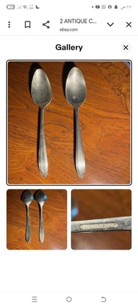 ملعقتين فضة قديمات للبيع رقم الهاتف ٠٧٧١٥١٧٥٠٩٥