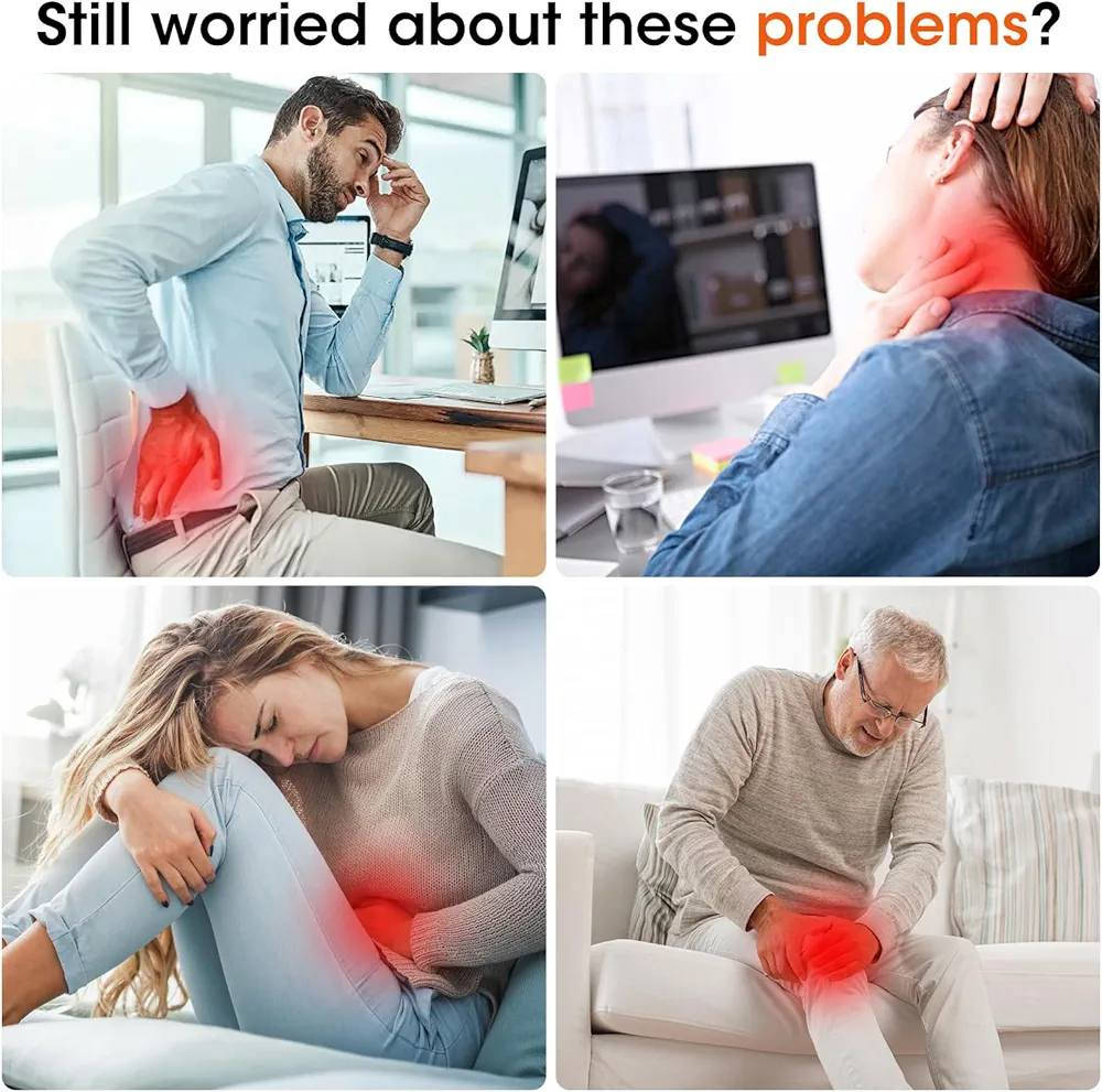 هذا المنتج هو حزام تدليك ومساج متعدد الوظائف للخصر والظهر. 
الوظائف الأساسية: يوفر تدليكًا بالاهتزاز مع خاصية التسخين بالأشعة تحت الحمراء لتخفيف الآلام واسترخاء العضلات. 
مناطق الاستخدام: يمكن استخدامه على الخصر، الظهر، الرقبة، والبطن لتخفيف التوتر والضغط. 
المميزات التقنية: يحتوي على بطارية مدمجة قابلة لإعادة الشحن للاستخدام اللاسلكي، مع إمكانية التحكم في درجات الحرارة ومستويات الاهتزاز. 
تصميم مريح: مصنوع من مواد ناعمة ومرنة، ويتميز بخاصية الإغلاق التلقائي للأمان.


**إذا كنت صاحب هذا الإعلان وتريد حذفه لأي سبب، رجاءا أرسل رسالة إلى الدعم الفني**