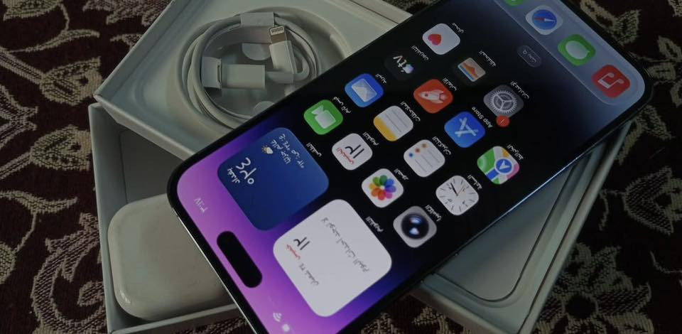 ایفون 14 برو ماكس
ذاكره 128 بطاريه 100
جهاز وتر بروف شرط فحص فقط بطاريه مرفوع ويا كارتون شاحنه بلادي سعره 850 بي مجال قليل 
رقم *********** وتساب ***********
