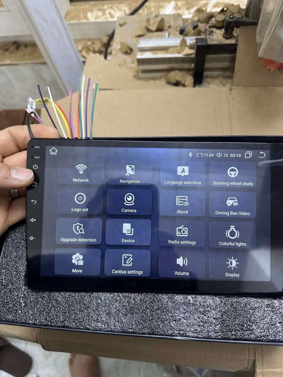 شاشات سيارة نضام اندرويد
رام ٨-١٢٨ مع امكانية اضافة داش كام ع نفس الشاشه وامانية اضافة حساس مراقبة ضغط الاطارات
رام ٦-١٢٨ 
الجات بالشراء يتفضل خاص


**إذا كنت صاحب هذا الإعلان وتريد حذفه لأي سبب، رجاءا أرسل رسالة إلى الدعم الفني**