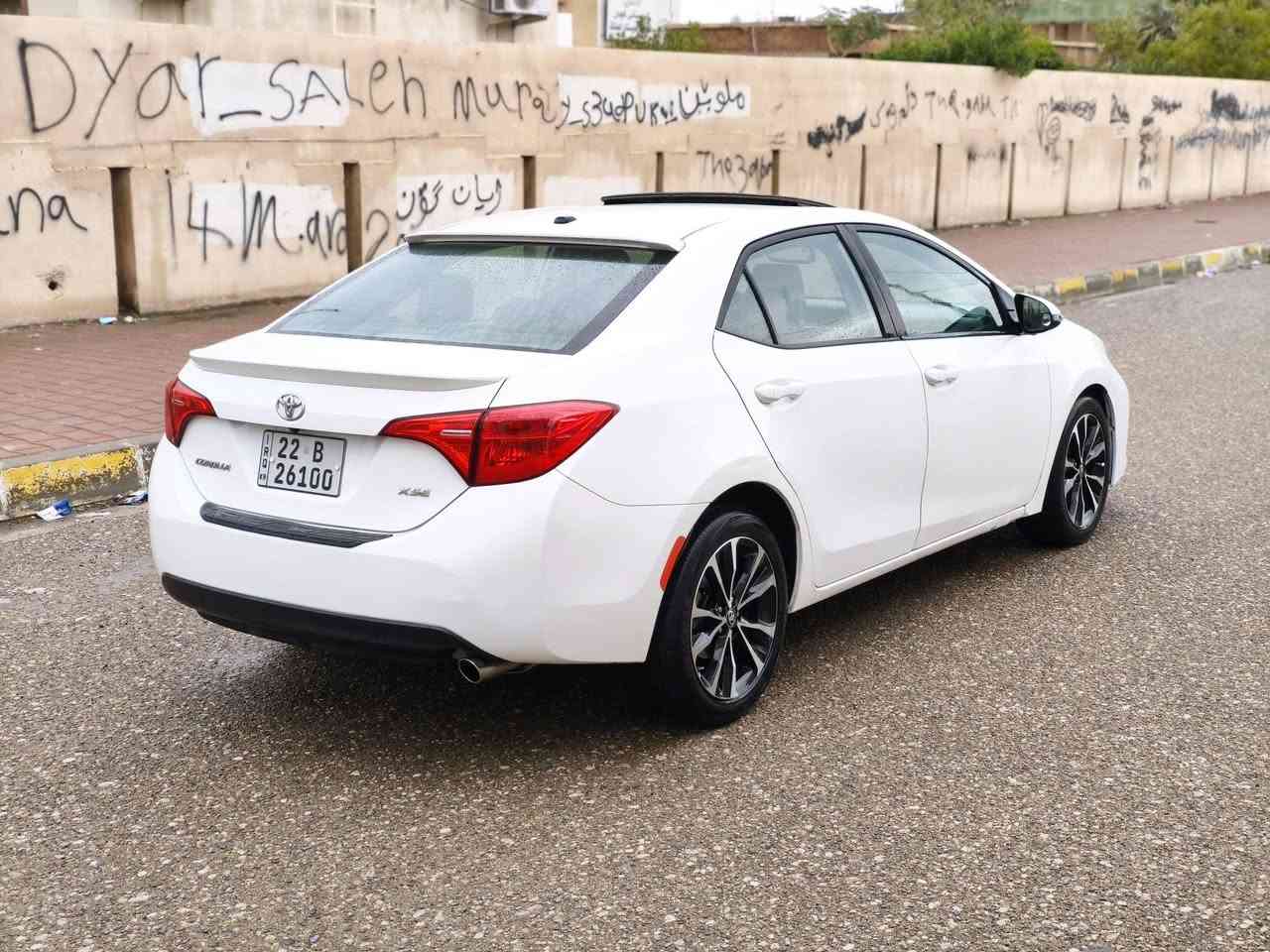 كورلا 2018 وارد أمريكي xse فول مواصفات للأخير 1/1 رقم وسنوية جديد+بطاقة بنزين ماشية 112 الف كير ومحرك مامفتوح صورة صونار ورقم شاصي مرفق بالمنشور سعر 152 وبيها مجال مكاني كركوك الحرية..***********
