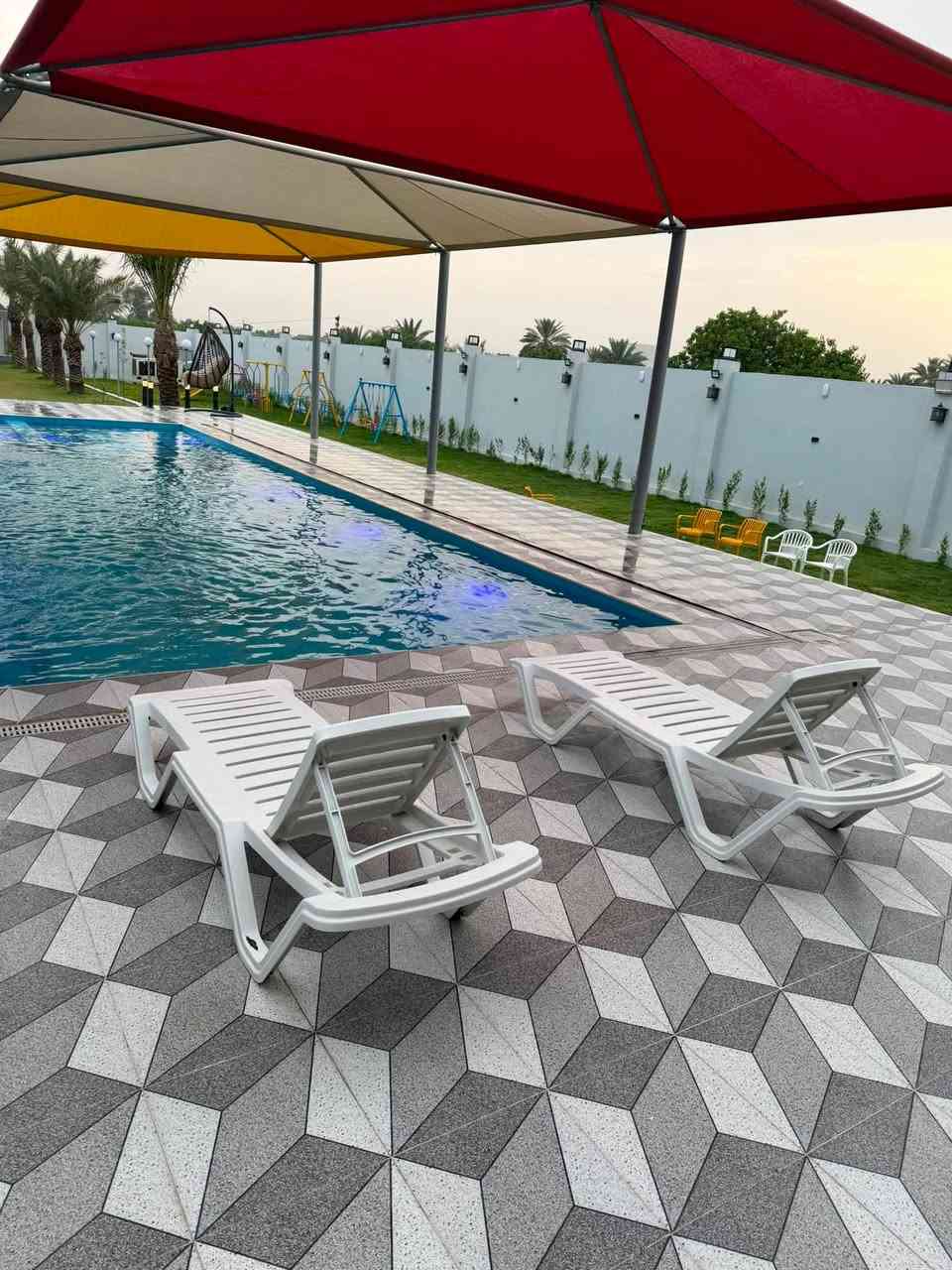🌴Fiona Resort - منتجع فيونا
بمظهر عصري حديث 

-منتجع حديث ومتكامل

- مسبح كبير

-مسبح اطفال

-صالة كبيرة مؤثثة ومكيفة 

-غرفة نوم زوجية 

-غرفة ثانية تحتوي على آسرة عدد (٣)

-مطبخ مجهز كامل ومكيف

-حمام وخارجي شرقي وغربي

-منطقة الباربكيو متكاملة للشواء

-العاب للكبار (بليارد + فيشة)

-العاب اطفال متعدده (٥) العاب

-شاشات عرض عدد ٢ داخلية وخارجية 

-جلسات في الحديقة للاسترخاء

- شلال داخلي وخارجي

-طاولات طعام عدد (٤)

-كهرباء مستمرة ومتواصلة 24 ساعة

-كراج سيارات داخلي 

-انترنيت

يوجد خدمة توصيل للمنتجع  ليصلك كل ماتحتاجه لداخل المنتجع على مدى 24 ساعة

 العنوان : محافظة صلاح الدين- قضاء بلد خلف شارع الفرات.

 للاستفسار ***********
