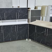 كاونتر ١٫٥م • سنك مرمر • خشب MDF