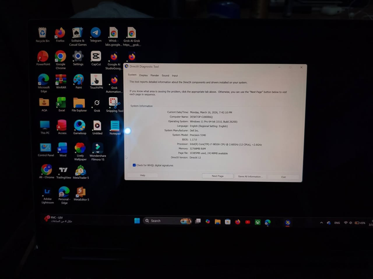 لابتوب للبيع سعر 800 الف بيها شوية مجال   مواصفات خرافية  كور اي 7 جيل 9
رام 32 كرت شاشة 1000rr هيرتز 8k حجم شاشة 15.6 لمس فتح كارتونة قبل شهر هدية جنطة شراي يطب خاص لئن شعارات فيس مقلق رقم واتساب 7831403060 كل الهلا بيكم  🌹🤝


**إذا كنت صاحب هذا الإعلان وتريد حذفه لأي سبب، رجاءا أرسل رسالة إلى الدعم الفني**
