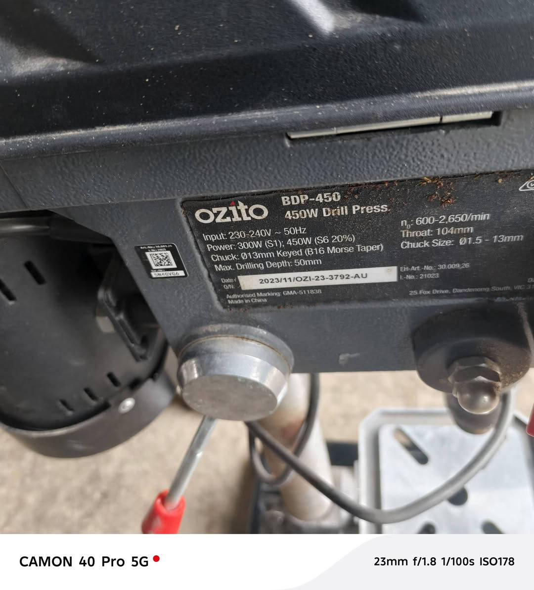 د
دريل عامودي اوزيتو جديد
متوفر قطعتين
***********
