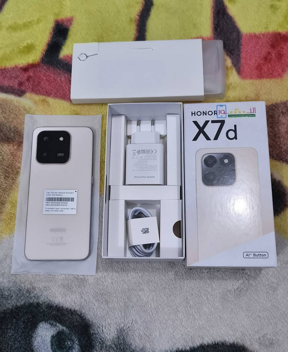 هونر x7d 
غير مستخدم فقط مفتوح من كارتونة ومعرب غير مستخدم 
السعر 290 الف وبي مجال حك الجية
*********** وبي واتساب
