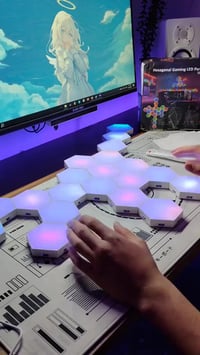 Hexagonal Led Panel السعر 60 الف دينار فقط 🔥🔥  •مودات متعددة مع ريموت ...