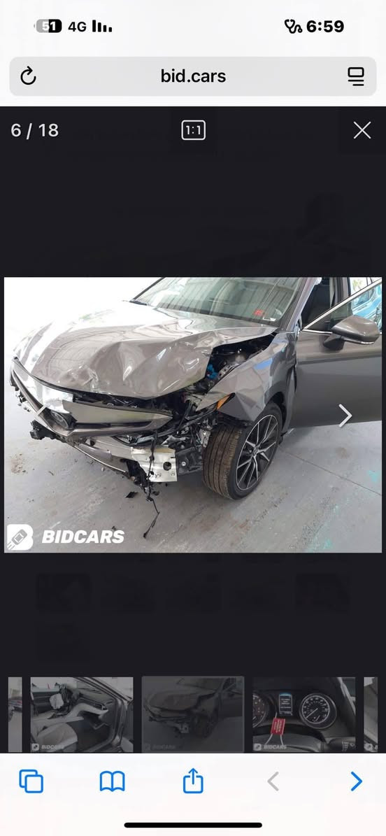 السلام عليكم
للبيع كامري 2023  SE
تبديل بنيد فقط  ضرر بسيط بدون دواخل
رقم صلاح الدين  السعر 185 ورقة
***********
