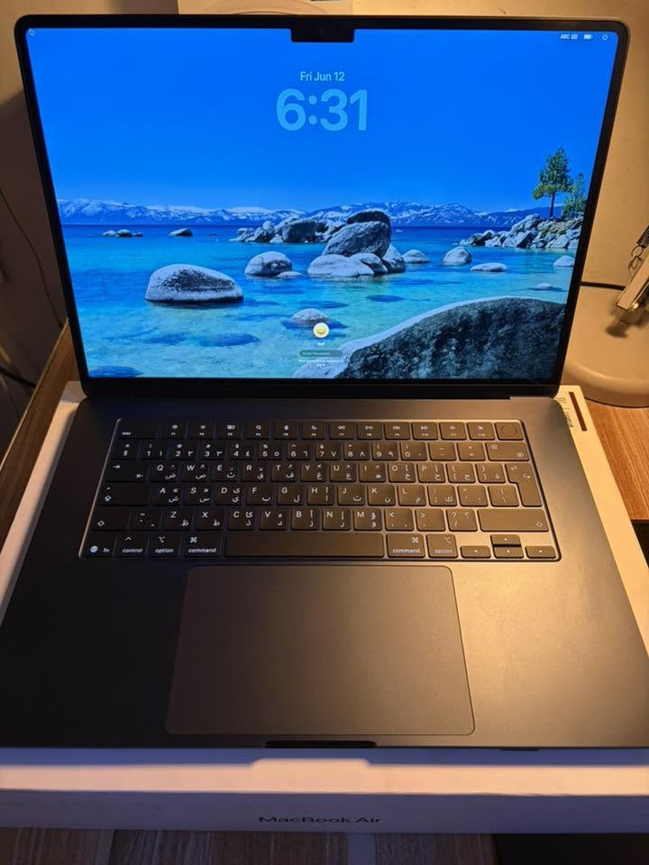 #يتوفر #مستعمل
 😍😍✅✅Mac M5 Air 15 inch 
Ram 16
Hard 512
عدد دورات الشحن. (٧) 🔥🔥🔋🔋
كيبورد عربي ضمان سنتان
سعر ٢،٠٠٠،٠٠٠
#للاتصال_والاستفسار او دايركت
***********
