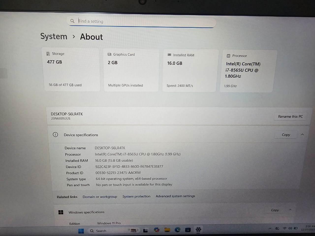 🔥        Lenovo P53s مستعمل (اسعارنا اكيد الانسب)           ( 485 الف دينار)
    ألاجهزة استيرادنا الخاص من امريكا🔥
✨ المواصفات
المعالج: الجيل  الثامن  U Intel® Core™ i7-8th Gen
الذاكرة (RAM): سعة 16.0. ⚡
التخزين SSD 512 GB 
كارت شاشة منفصل 2 كيكا بايت نفيديا كوادرا P53s
 الشاشة : حجم 15.6  FHD
·                   .
·

✅ لماذا تختار هذا الجهاز؟
البطارية: نضمن لك تشغيل مستمر لمدة ساعتين على الأقل (ضمان فعلي). 🔋
الحالة: نظافة ممتازة . 💎
 ممتاز للاعمال الهندسية وبرنامج الاتوكاد وبرامج الذكاء الاصطناعي والامن السيبراني
ضمان 10 ايام


💰 السعر والمعلومات:  
📍 ملاحظة هامة: أسعارنا مدروسة بعناية وهي الأنسب في السوق، لذا نعتذر عن التفاوض على السعر 🛑
📞 للحجز والاستفسار***********📩 أو راسلنا مباشرة عبر رسائل الصفحة.
