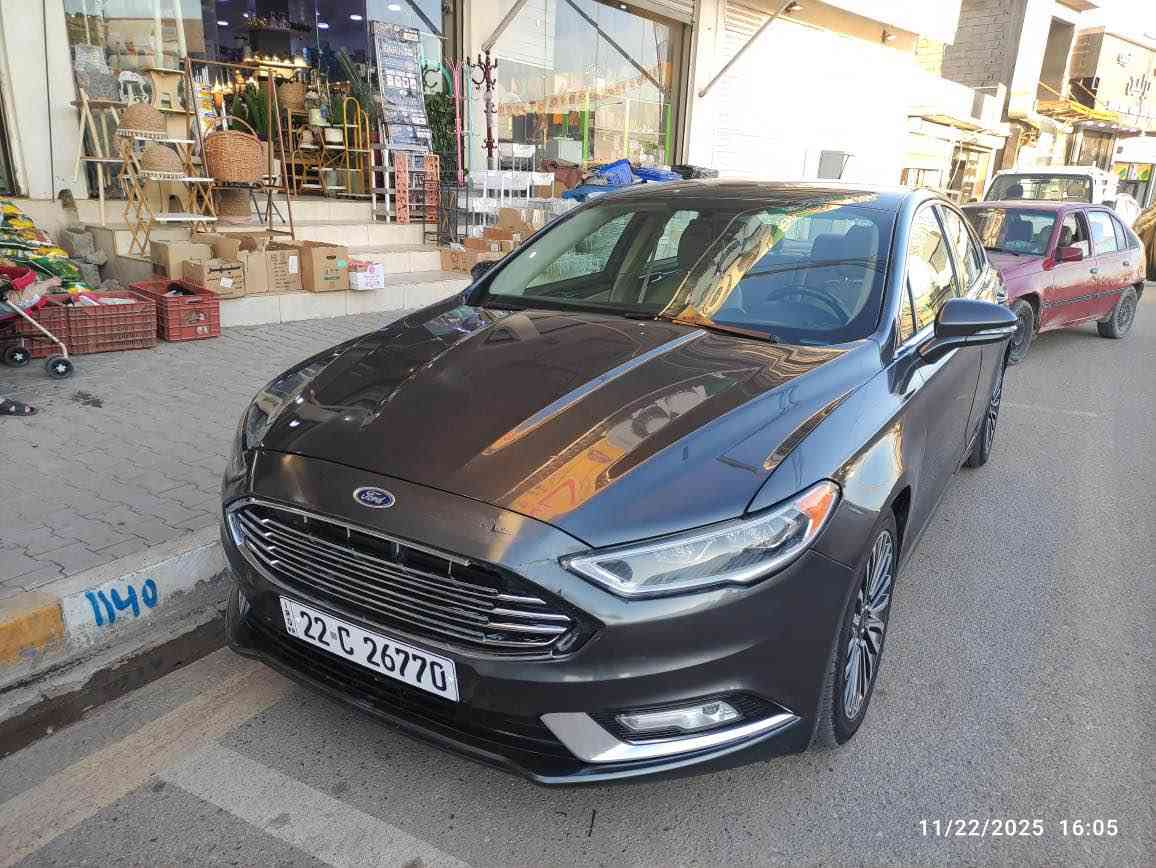 فورد فيوجن 2017 
فول مواصفات عدى السلايد محرك 1.5 توربو
تدفئه كشنات
كشنات جلد عسلي
داخل 3 الوان
تشغيل عن بعد 
تبريد قطعتين
بعد بيهه كومه مواصفات 
السياره بدون حادث فقط سرقه جامرلغ و مبدلي بلاي فقط بي شبرين صبغ 
سنويه جديده
مكان السياره كركوك
*********** كركوك, العراق
