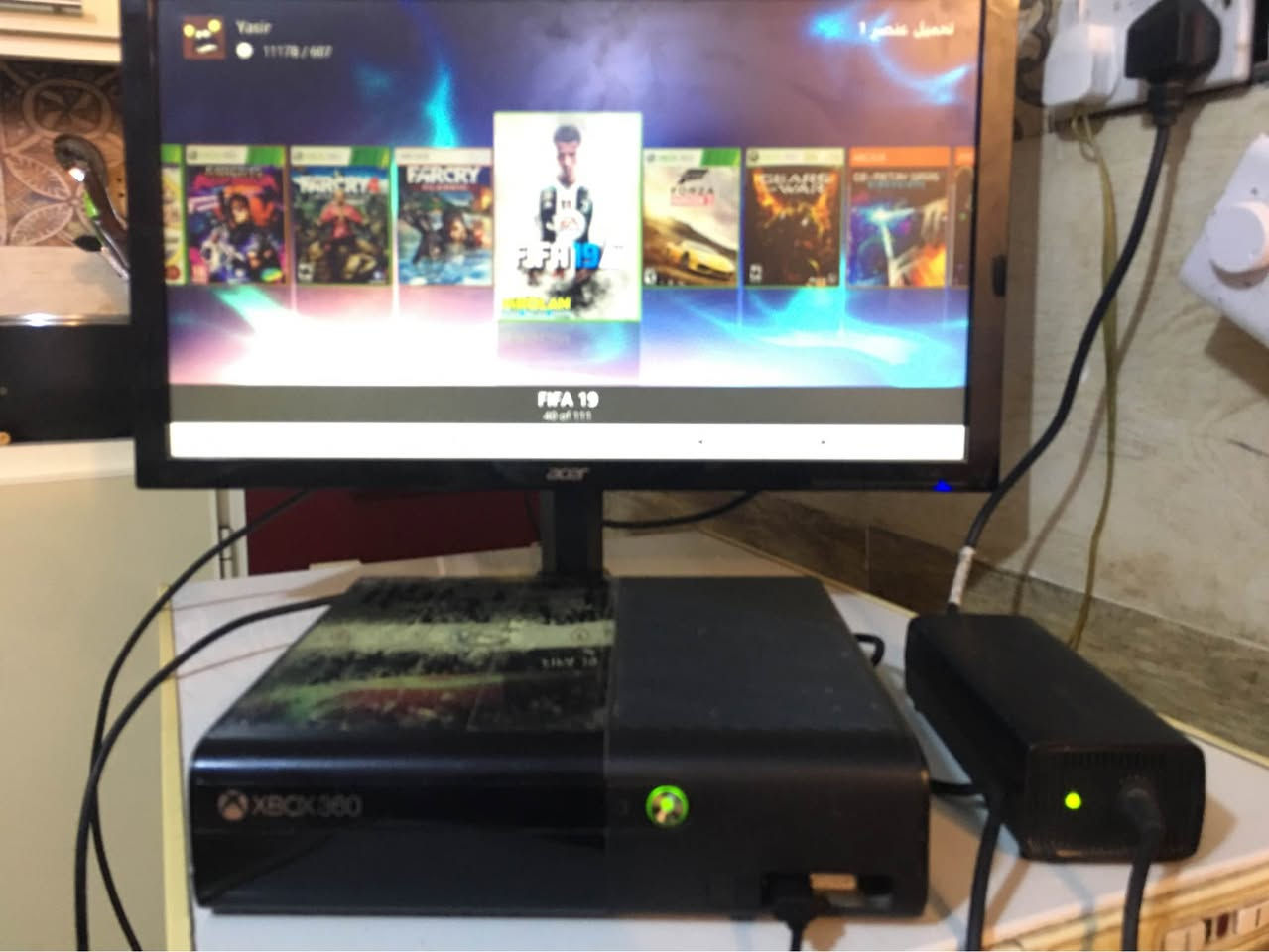 ‎اكسبوكس ٣٦٠ سوبر سلم مهكر سعره 85 قفل🎆
‎بي 100 لعبه و الهارد اصلي 250 كيكه 📂
‎يجي ويا جوستك و محوله اصليه 🔌
‎الجهاز مهكر بي نضام اورورا العربي 🇮🇶
‎الجهاز  ما مصلح ابد 🎇
‎يحتوي على العاب القويه مثل: 💪
-GTA 5 + 4 + SAN ANDREAS + VICE CITY
-FIFA 19
-PES 2018+2013
-FORZA HORIZON 2
-COD 4 + MODERN WARFARE 3 + BLACK OPS 2
-BATTLEFIELD 3
-MINECRAFT + STORY MODE

‎سعره 85 الف قفل
‎مكاني بغداد اليرموك بغداد, العراق


**إذا كنت صاحب هذا الإعلان وتريد حذفه لأي سبب، رجاءا أرسل رسالة إلى الدعم الفني**