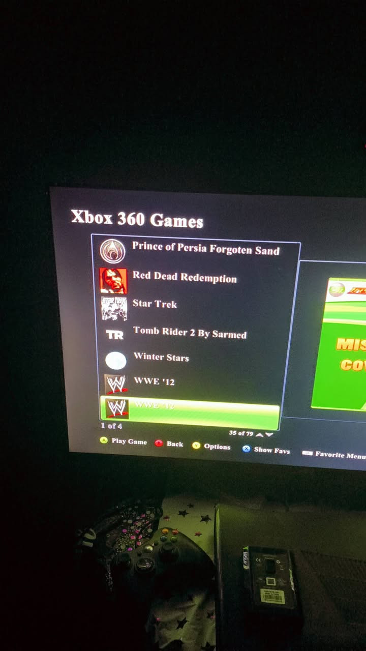 سلام عليكم Xbox 360 نضافة 90% كامل ملحقات جوستكات ثنين + هارد 80 لعبة
+ هارد ثاني 235 لعبة + 35 قرص والالعاب كلهن قويات السعر 150 عنوان بغداد الحرية


**إذا كنت صاحب هذا الإعلان وتريد حذفه لأي سبب، رجاءا أرسل رسالة إلى الدعم الفني**