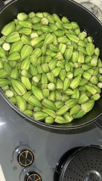 عرض خاص باميا مقلمة فقط بدون سلق وجديدة خضرة الكيلو ب3000 ومتوفر سلق ل...
