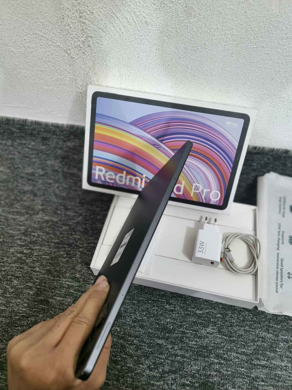 سلام عليكم رجاءا مو شراي لا تواعد 

تاب ريدمي باد برو ذاكرة 256 رام 8+8 

نضافة 95/100 استخدام أقل الشهر مكفول من كلشي

بطارية 10000 4 سبيكرات شحن 33 واط شاشة120 

غراضه كاملة شاشه ضخمه حجم 12.1 ببحي 60 اج دي آر 

مكفول من كلشي بي عواج كلش بسيط من الشركه 

سعره 245 وبي مجال مكان (نجف)


**إذا كنت صاحب هذا الإعلان وتريد حذفه لأي سبب، رجاءا أرسل رسالة إلى الدعم الفني**