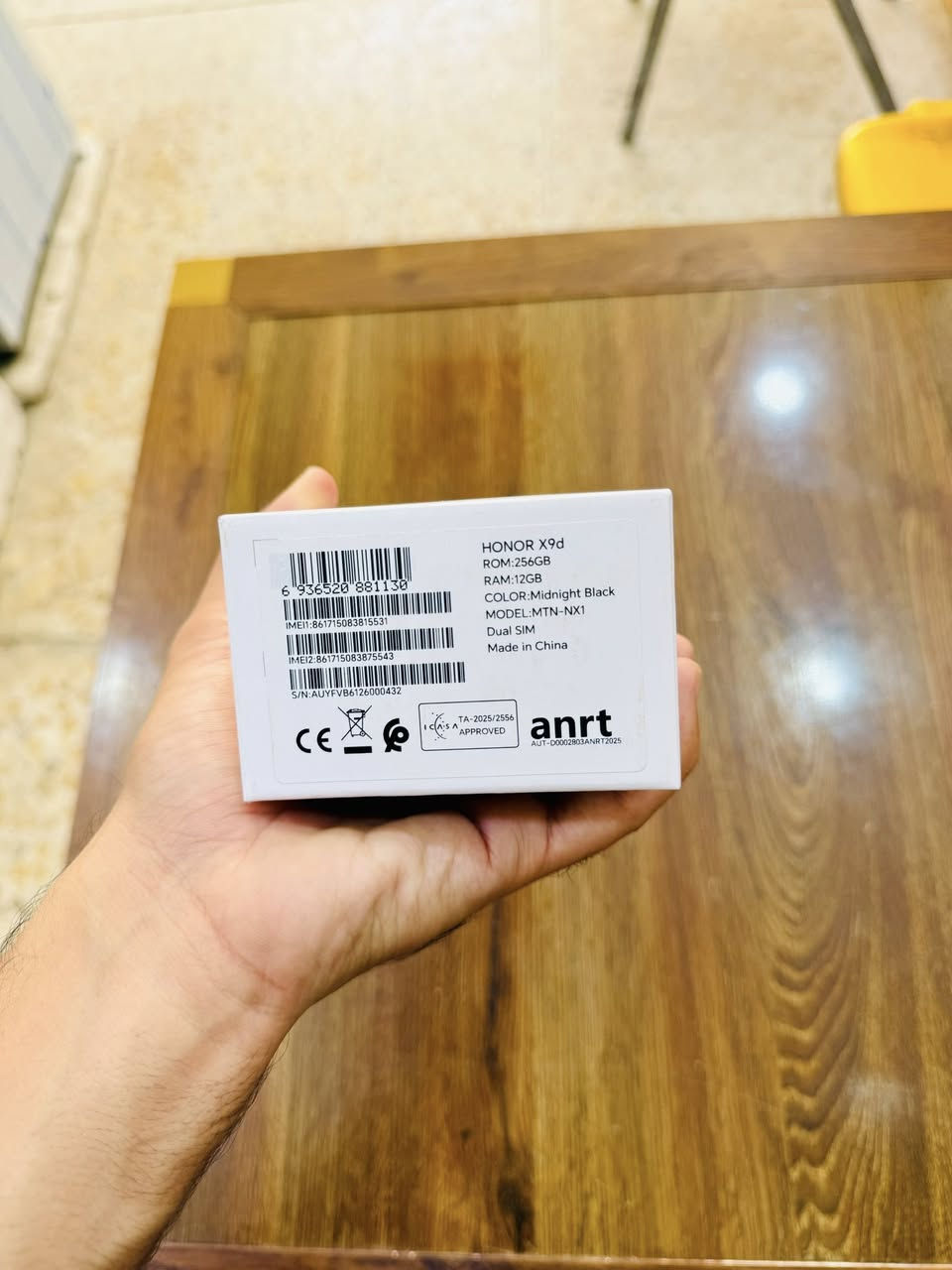 هونر X9d ( جديد غير مستخدم جوه السوك )
ذاكره : 256
عشوائيه : 12 
جهاز جديد غير مستخدم 
ابيعه جوه السوك 
السعر : 480 الف 🔥
العنوان النجف حي الجزيره 
*********** اتصال ☎️
